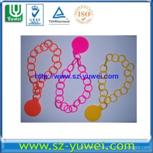 Supply All Kinds Of Fashion Accessory, Silicone Link Chain Bracelets